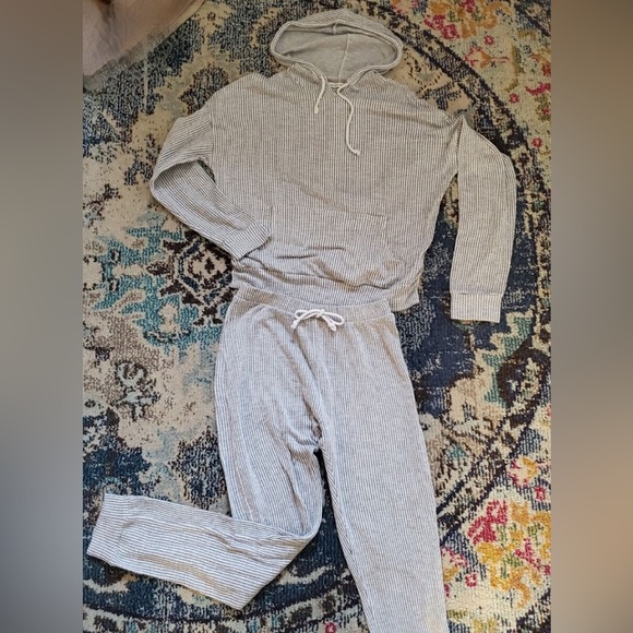 Caution To The Wind Other - Caution to the Wind Gray Women's Pajama Set